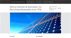 Desktop Screenshot of donnacolemanandassociates.com